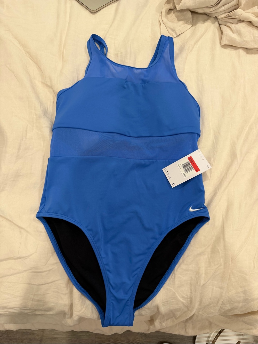 Nike Blue Athletic One-Piece Swimsuit